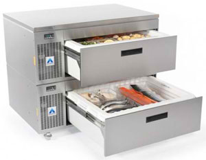 Adande VCS2-CW Standard Double Drawer Side Engine Solid Work Top