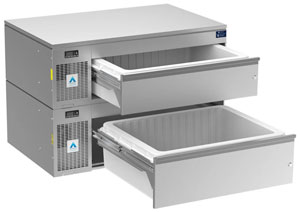 Adande VNS2-PT Combination Double Drawer Side Engine 1 Slimline 1 Standard Drawer Cover Top