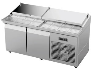 Airex AXR.PM.1740 2 Door Pizza Preparation Fridge