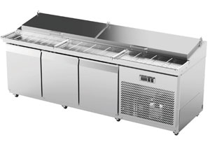 Airex AXR.PM.2450 3 Door Pizza Preparation Fridge