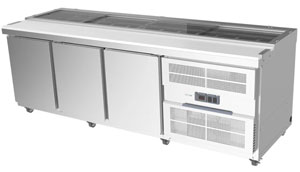 Airex AXR.SW.2450 3 Door Sandwich Preparation Fridge