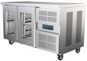 Airex AXR.UCGN.2G Under Counter 2 Glass Door Fridge