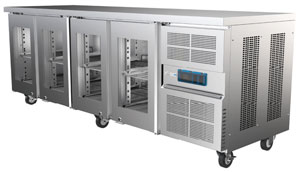 Airex AXR.UCGN.4G.900H Under Counter 4 Glass Door Fridge, 900mm High