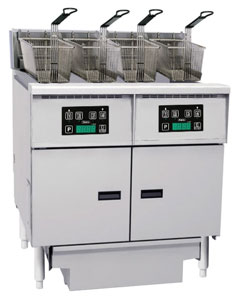 Anets FDAEP214D Platinum 14 Series Digital Control 2 Fryer Electric Filter Drawers