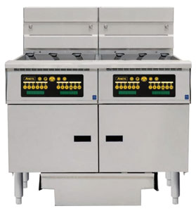 Anets FDAEP218RC Platinum 18 Series Computer Control 2 Electric Fryer Filter Drawers