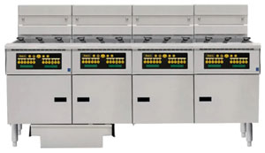 Anets FDAEP418RC Platinum 18 Series Computer Control 4 Electric Fryer Filter Drawers