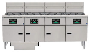 Anets FDAEP418RD Platinum 18 Series Digital Control 4 Electric Fryer Filter Drawers