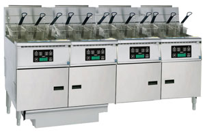 Anets FDAGP455D Platinum Series Digital Control 4 Fryer Filter Drawers