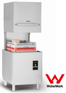 Asber GE-H500BDD Tech Line Pass-through Hood Type Dishwasher with Drain Pump