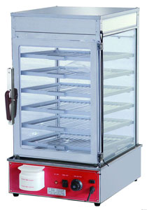 Benchstar MME-600H-S Heavy Duty Electric Steamer Display Cabinet