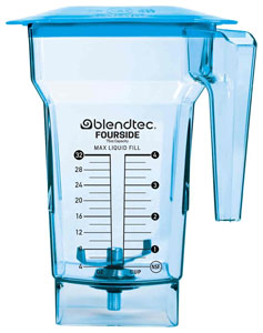 Blendtec BA-40-713-B01 Blue Allergen FourSide Jar with Hard Lid