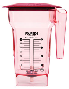 Blendtec BA-40-713-R01 Red Allergen FourSide Jar with Hard Lid