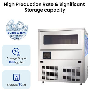 Blizzard SN-101B Air Cooled Self-Contained Under Bench Ice Cube Maker