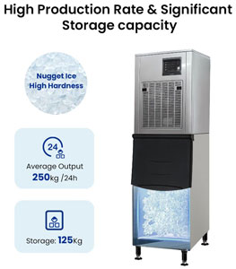 Blizzard SN-258N Chewblet/Nugget Ice Maker 250Kg