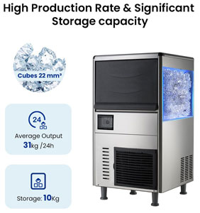 Blizzard SN-31A Air Cooled Under Bench Ice Cube Maker