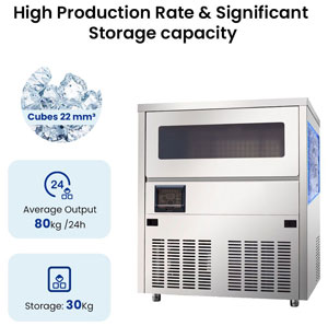 Blizzard SN-81B Air Cooled Self-Contained Under Bench Ice Cube Maker