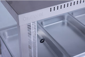 Bonvue BM11SC Square Countertop Wet and Dry Bain Marie