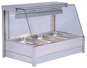 Bonvue BM11TC Angled Countertop Wet and Dry Bain Marie