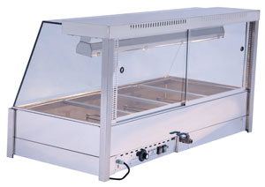 Bonvue BM14TC Angled Countertop Wet and Dry Bain Marie