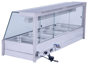 Bonvue BM17TC Angled Countertop Wet and Dry Bain Marie