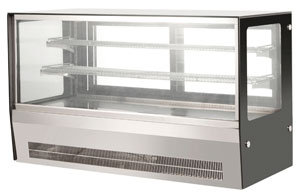 Bonvue GN-1200RT Countertop Square Glass Cold Food Display