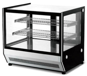 Bonvue GN-660HRT Countertop Square Glass Hot Food Display 660mm