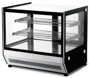 Bonvue GN-900HRT Countertop Square Glass Hot Food Display 900mm