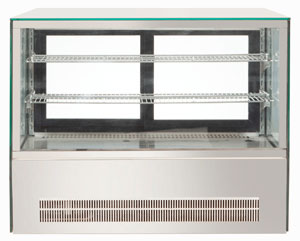 Bonvue GN-900RT Countertop Square Glass Cold Food Display