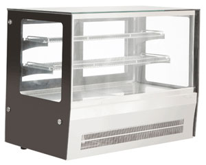 Bonvue GN-900RT Countertop Square Glass Cold Food Display