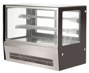 Bonvue GN-900RT Countertop Square Glass Cold Food Display