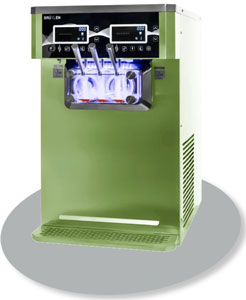 BRULLEN i26 PRO Pasteurize Twin System Two Flavour Countertop Soft Serve Ice Cream Machine