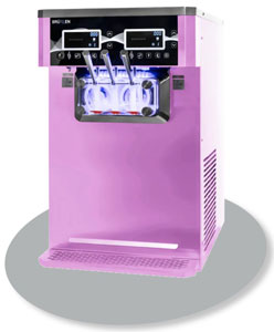 BRULLEN i26 PRO Pasteurize Twin System Two Flavour Countertop Soft Serve Ice Cream Machine