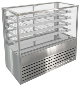 Cossiga BTGHT15 Tower Floor Standing Heated Food Display, 1500mm