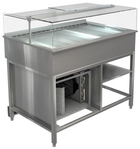 Cossiga LPRF12 Freestanding Refrigerated Pastry Display Cabinet, 1200mm