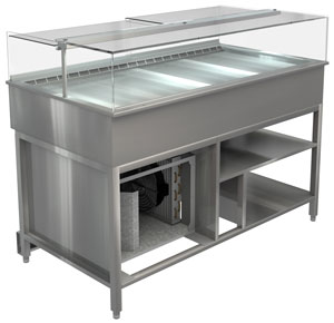 Cossiga LPRF15 Freestanding Refrigerated Pastry Display Cabinet, 1500mm