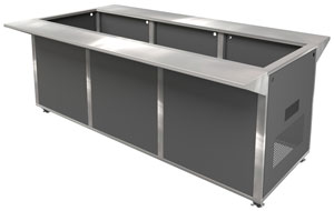 Cossiga LSCK6 Linear Series Mobile Trolley/Counter Kit, 2235mm