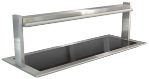 Cossiga LSCM5-FS 5 GN Ceramic Heated Buffet Display with Full Square Glass 1825mm