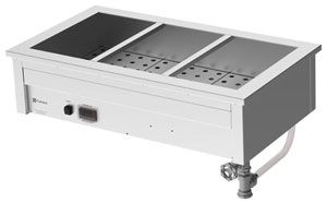 Culinaire CH.BM.D.3 3 Module Drop-in Bain Marie Commercial Food Warmer