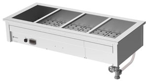 Culinaire CH.BM.D.4 4 Module Drop-in Bain Marie Commercial Food Warmer