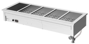Culinaire CH.BM.D.5 5 Module Drop-in Bain Marie Commercial Food Warmer