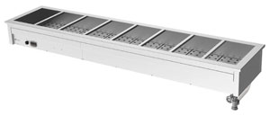 Culinaire CH.BM.D.8 8 Module Drop-in Bain Marie Commercial Food Warmer