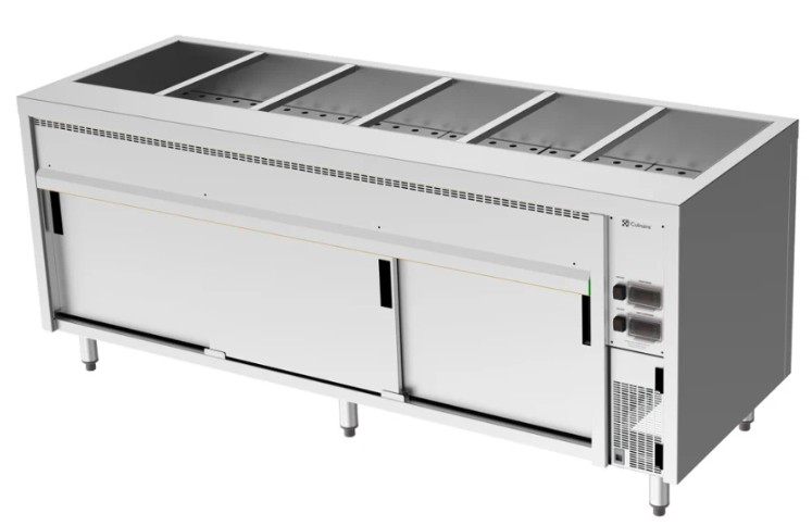 Culinaire CH.BMH.I.6 6 Module Island Bain Marie Hot Cupboard Food Warmer