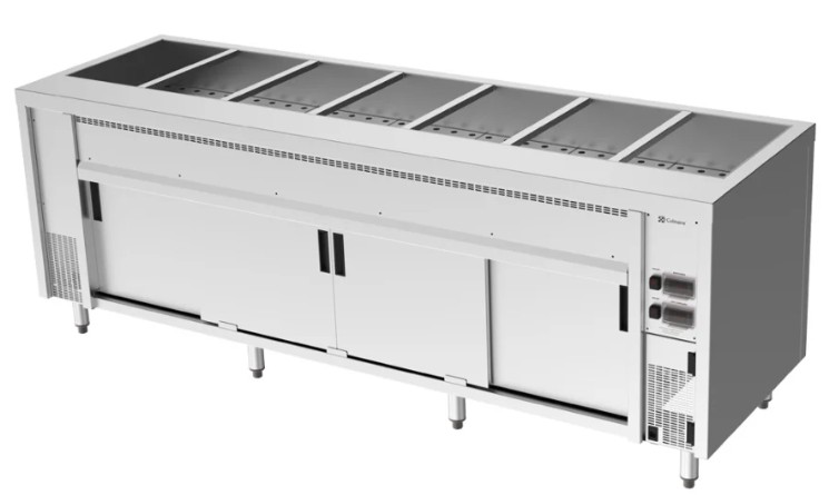 Culinaire CH.BMH.I.7 7 Module Island Bain Marie Hot Cupboard Food Warmer