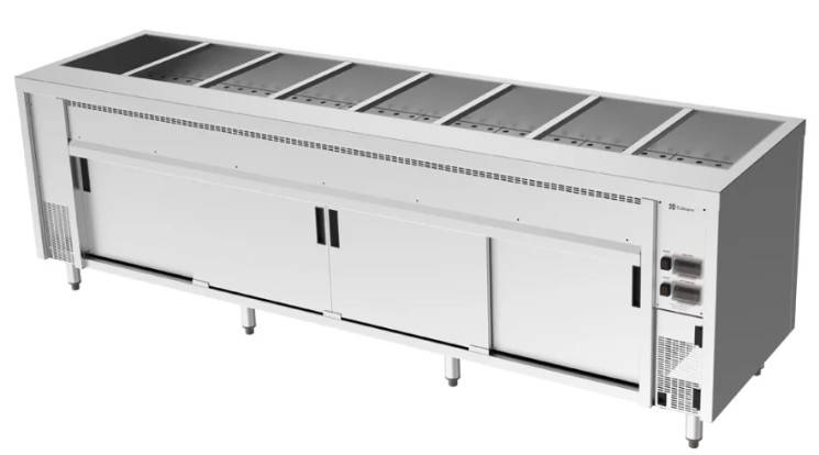 Culinaire CH.BMH.I.8 8 Module Island Bain Marie Hot Cupboard Food Warmer