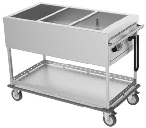 Culinaire CH.BMM.3 3 Module Mobile Bain Marie Hot Food Display