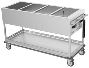 Culinaire CH.BMM.4 4 x 1/1GN Mobile Bain Marie