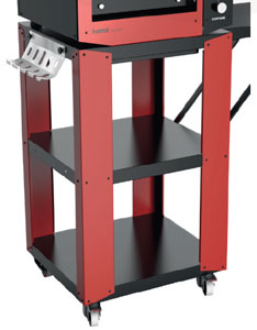 Cuppone HE400-SPN Black Stand with Wheels for HE400 Pizza Oven