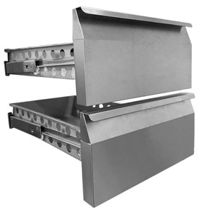 FED-X GN-2DRAWER Optional Set 2 Drawers for Solid Door Units