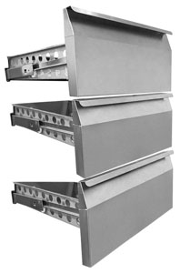 FED-X GN-3DRAWER Optional Set 3 Drawers for Solid Door Units