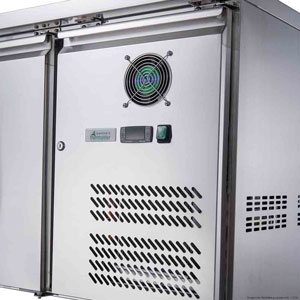FED-X XSS7C13S2V Stainless Steel 2 Door Sandwich Counter Fridge
